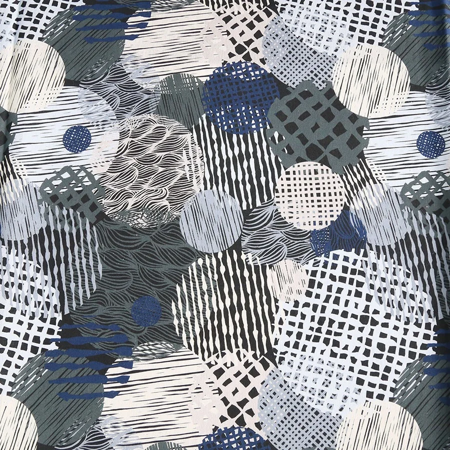 Низкий минимальный заказ 85% хлопок 15% Лен цифровой печатный тканый материал для рубашек