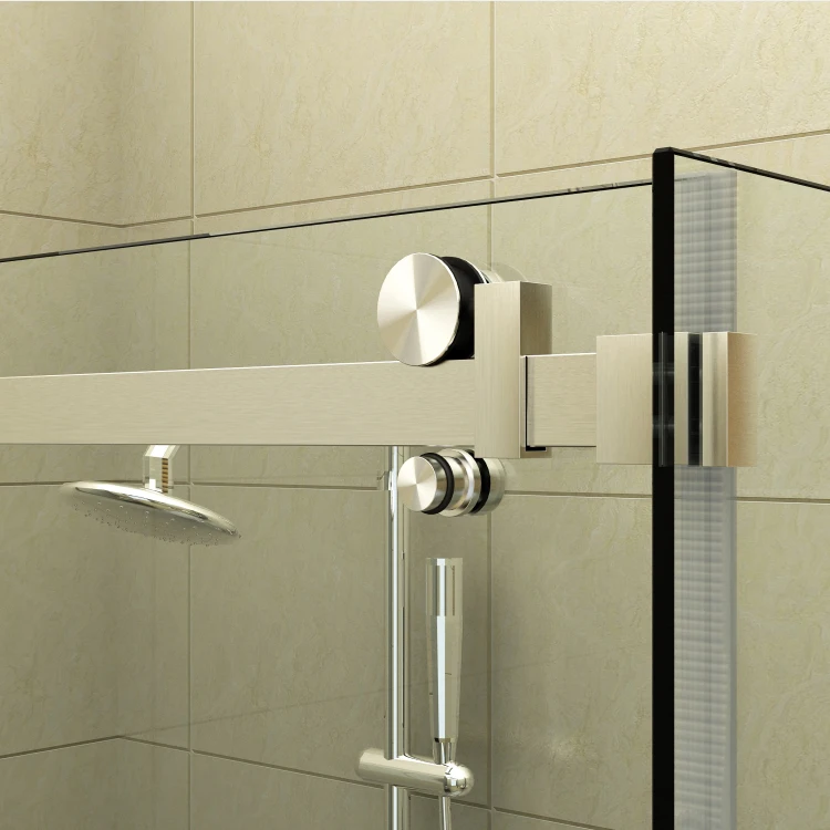 High Quality Frameless Stainless Steel Glass Sliding Shower Door