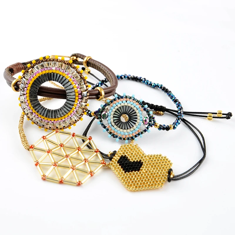 New 2019 Fashion Miyuki Charm Adjustable Crystal Beads Rope