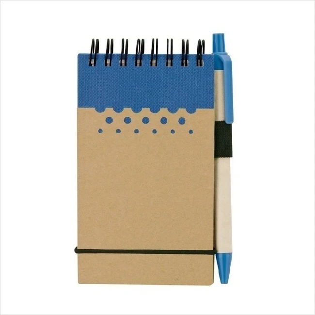 Экологичный мини-блокнот с ручкой фирменный переработанный рекламный блокнот логотипом ручка подарочный набор Обложка для дневника бумага принтом