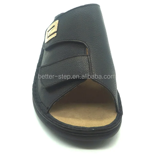 Новый Тип кожаных ортопедических диабетических сандалий для мужчин в Китае производитель