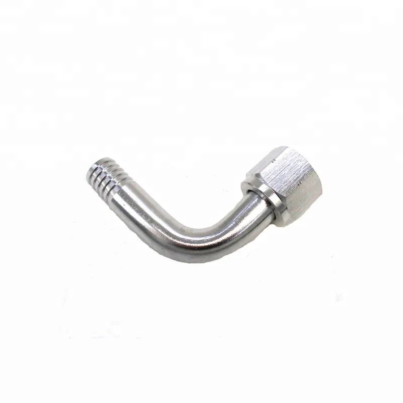 1/2 Barb Hose Elbow with Swivel Hex Nut Stainless Steel Fittings