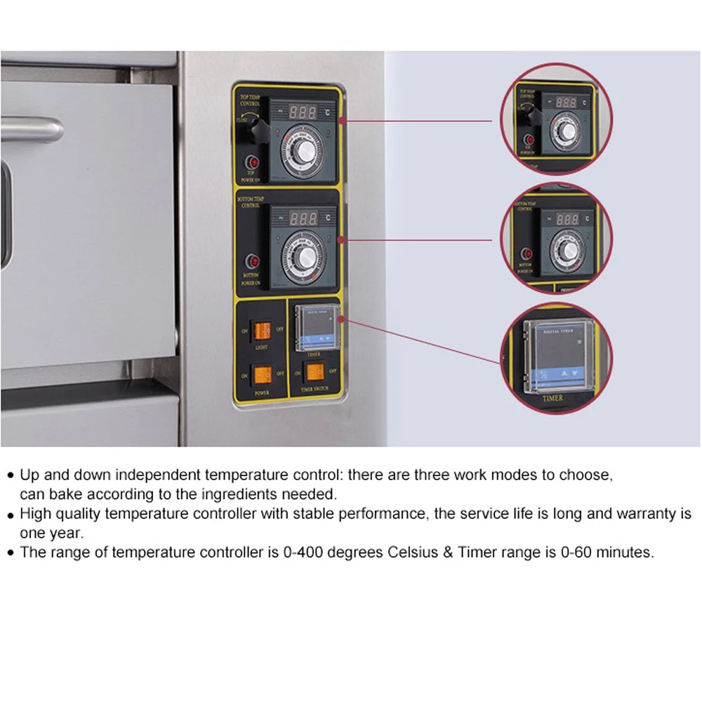3 колода, 6 лотков, коммерческая газовая горелка, цена, тостер, духовка для торта, духовка для пиццы