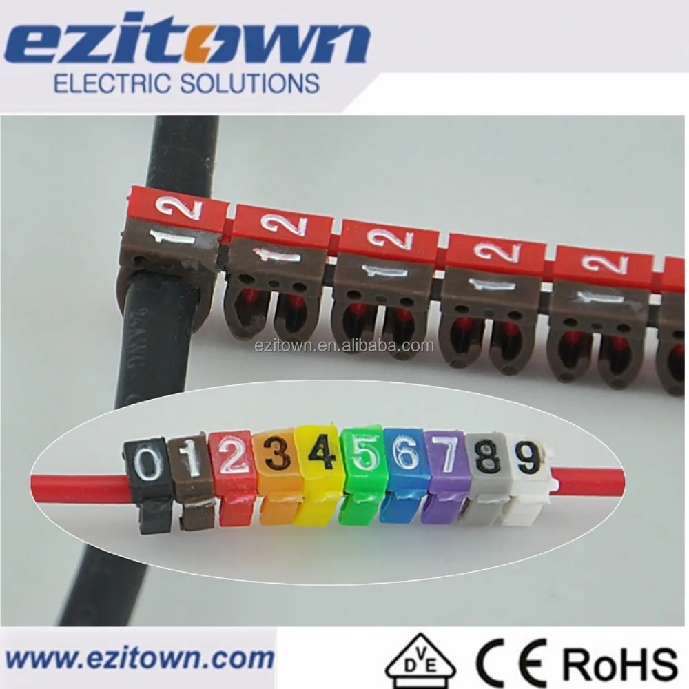 
 KN POM Индивидуальные красочные пластиковые электрический кабель нумерации лейблы ярлыки провода этикетки lan Кабель маркер зажим рукава  