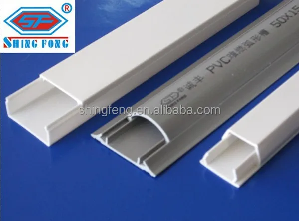 Plastic Air Duct PVC Rectangular Duct 75X75mm PVC Cable Trunking Duct