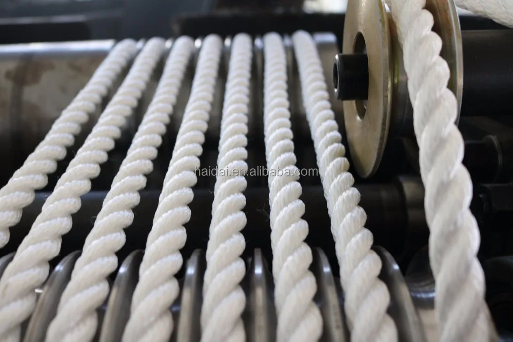 Plastic Cord Making Machine / pp Rope Equipment From Taian Haidai