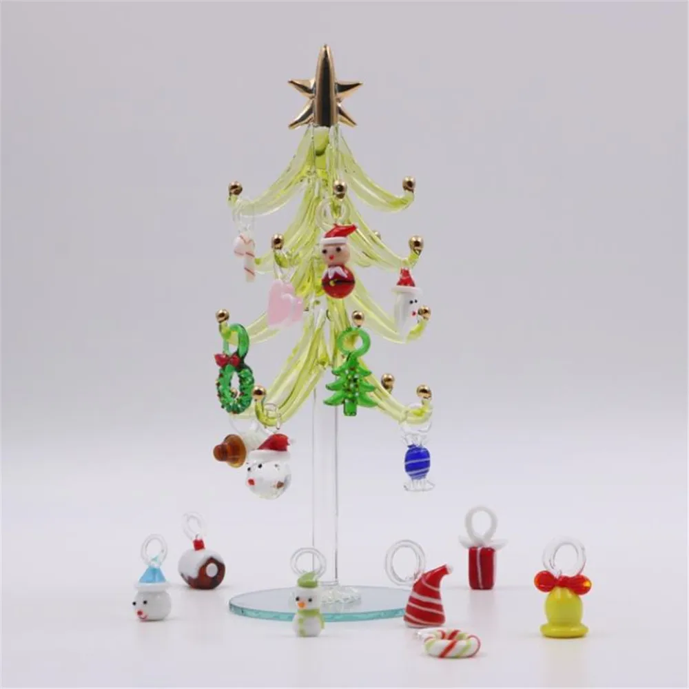 Special DIY HandBlown Lampwork Glass Tree for Christmas Ornaments