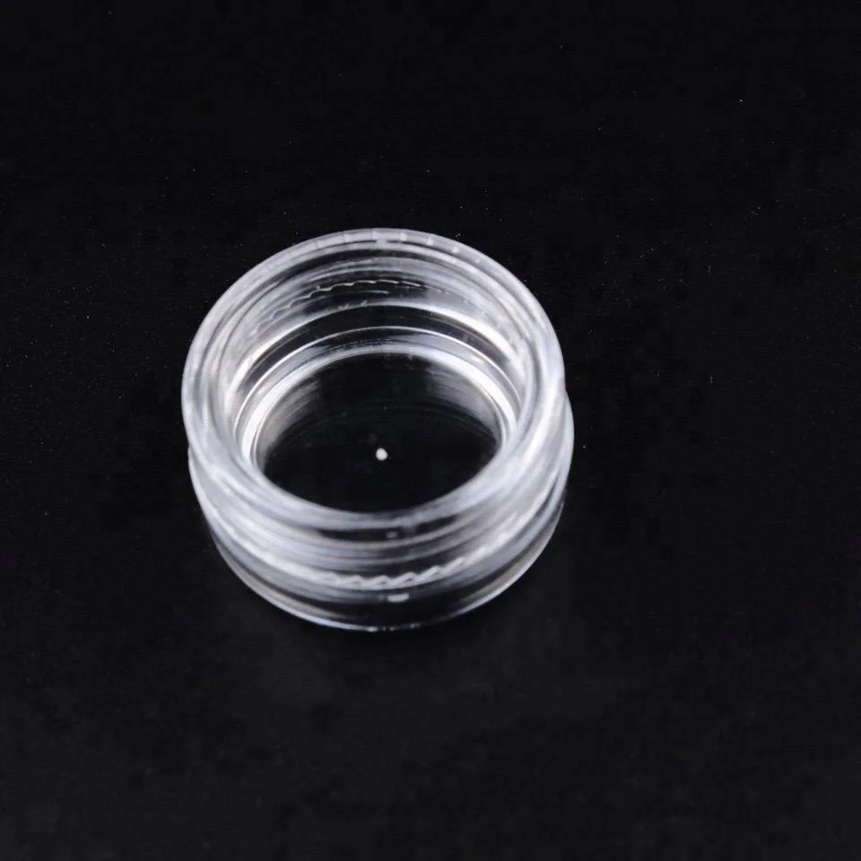Factory Empty Cosmetic Plastic Loose Powder Jar Empty Container Plastic Clear Jars for Nails Decoration Tools