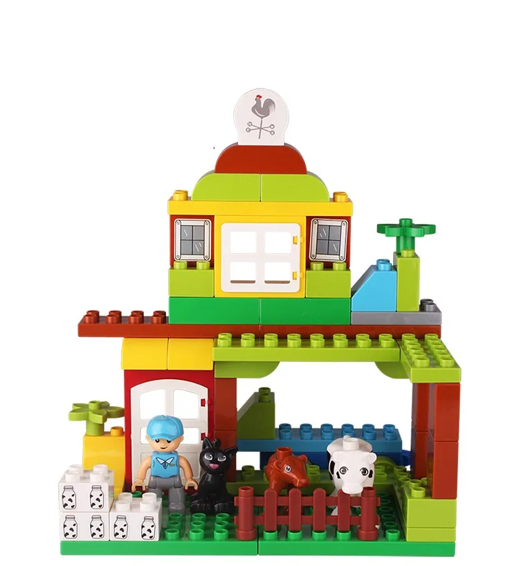 Factory Direct Sales Preschool Educational Early Learning Storytelling Plastic Toy Bricks Building Blocks Sets for Kids