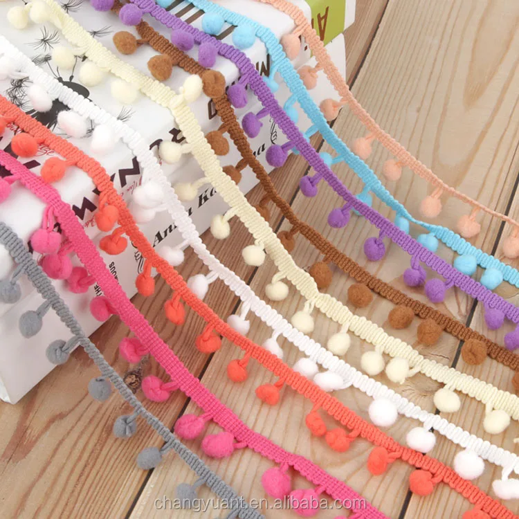 
35 цветов, оптовая продажа, 20 мм, сделай сам, sewiing pom ball, тесьма, кружевная отделка для одежды, аксессуары 