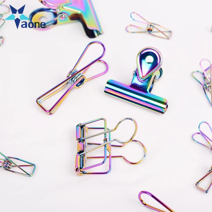 Wholesale Metal Custom Binder Clips Paper Clips Rose Gold Binder Clip