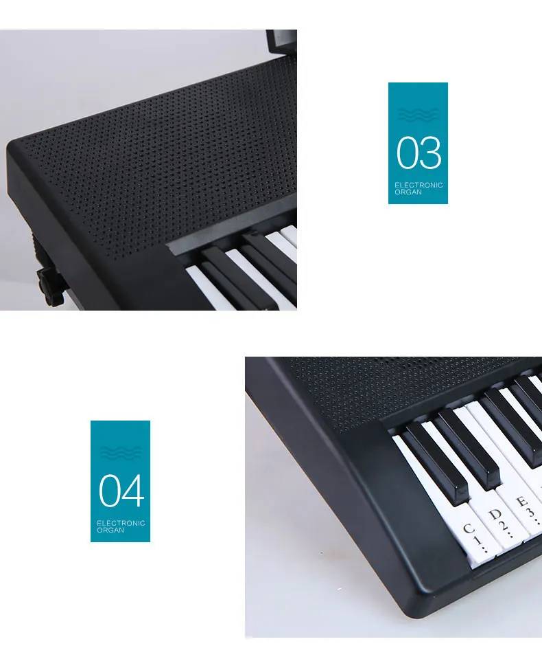 BD Music Digital 61 Keys Electronic Musical Kids Toy Keyboard For Wholesale manufacture