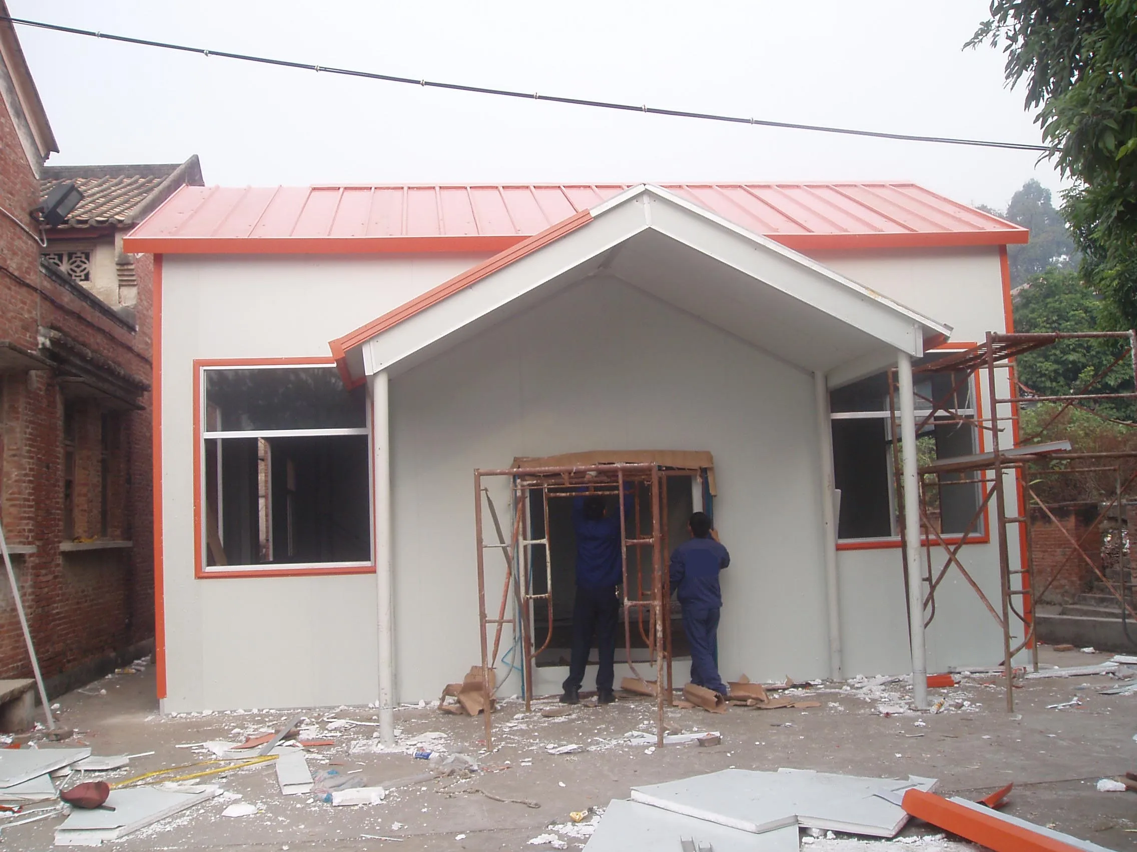 Duplex Prefab Housesl Insulated Panel Home Kits Low Cost Prefabricated House Light Steel Prefab Bunkhouse