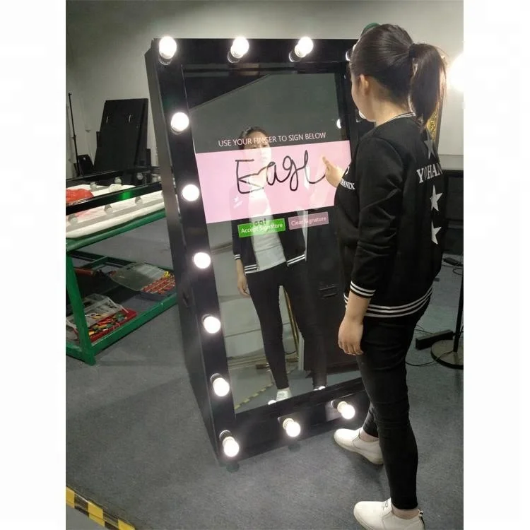 55 дюймов Магия события селфи фото сенсорный экран зеркало Photo Booth