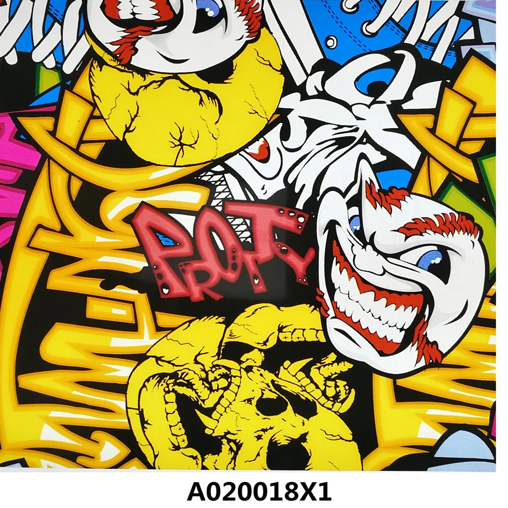 Film Hydrographique Transfert D'Eau - Motif Graffiti Multicolore - 0.5m Largeur - Pour Hydro Dipping