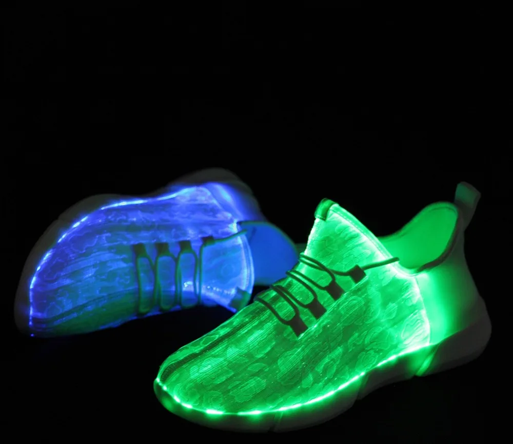 Leather Running Shoe Light Up Shoe And Casual Walking Kids Led Sneaker ...