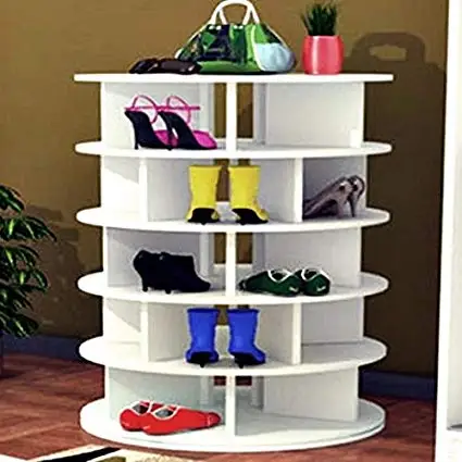 Spinning Shoe Tower with Boot Tier