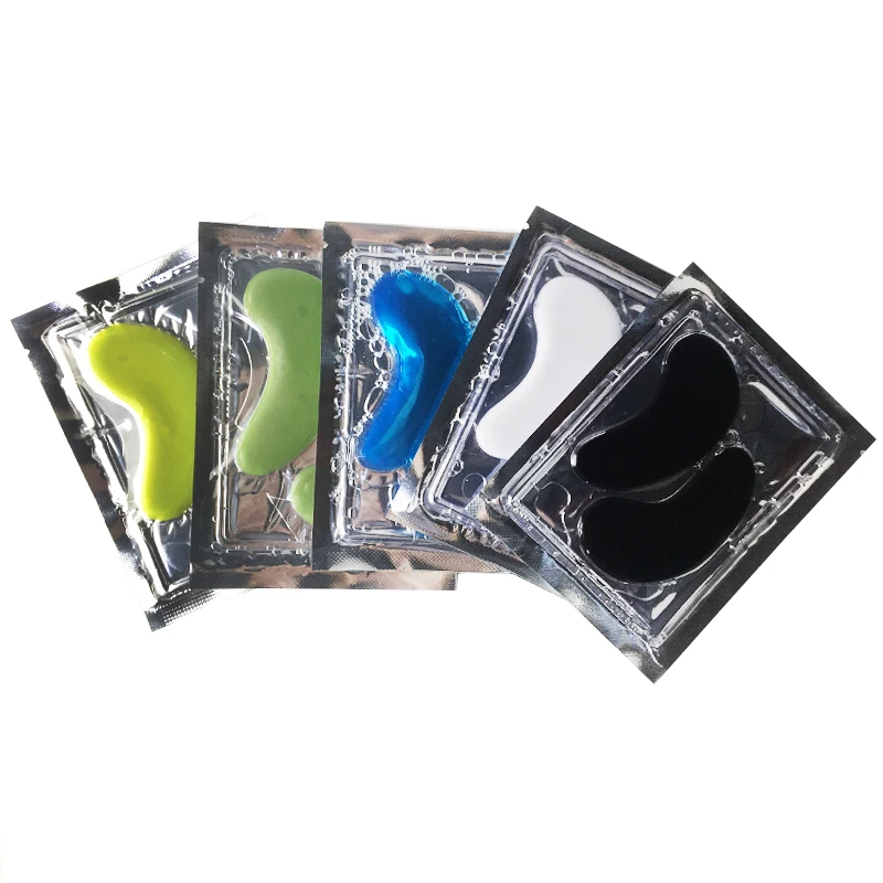 Private Label Custom Shape Muti Color Collagen Crystal Hydrogel Gel Eye Patch Under Eye Mask