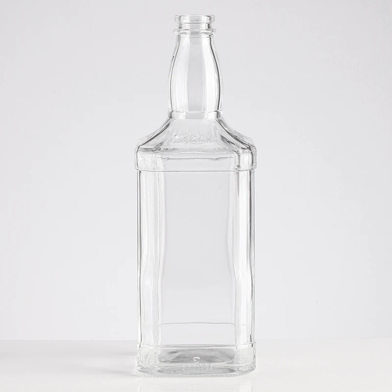 Custom Designed Printed 750ml Frosted Vodka Glass Bottles