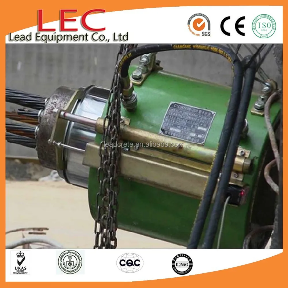 LEC Prestressed Concrete Stressing Jack for Bridge Girders Construction