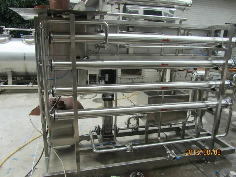 Промышленное использование, система фильтрации RO для минеральной воды 3000 л/ч