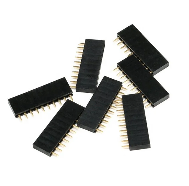 2.54mm Tek Sıra Pin Dişi Pin Header Soket 1*2 p 3 p 4 p 5 p 6 p 7