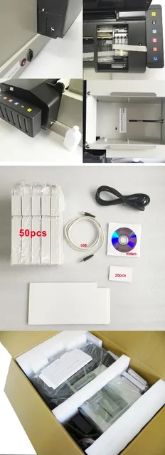 Automatic Industrial Cd Dvd Disk Pvc Card Inkjet Printing Machine For Epson  L800 Printer With 50 Cd Trays And 2pvc Card Trays - Printers - AliExpress