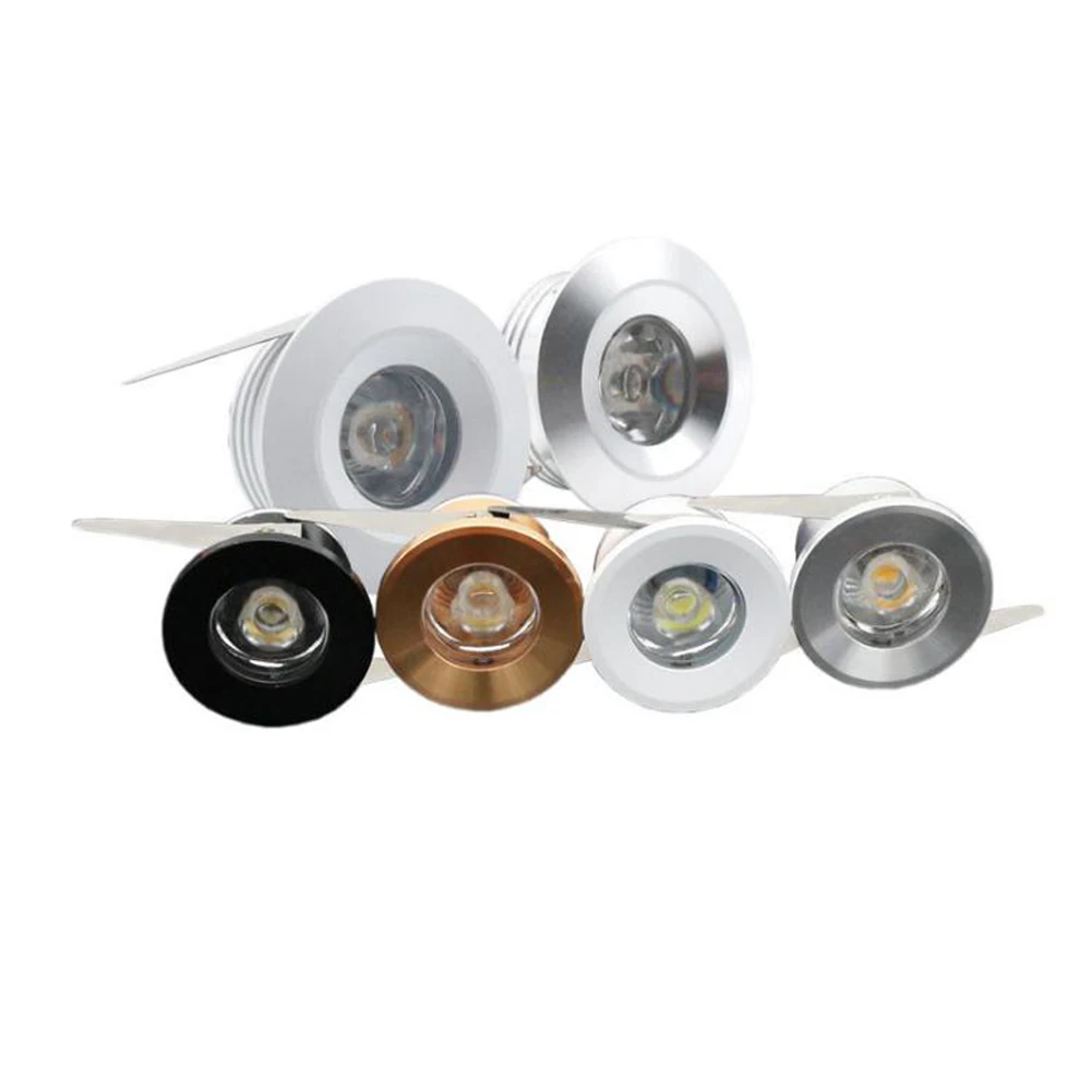 1W LED Lights 85-265V Cabinet Mini Downlight Spot Ceiling Lamp