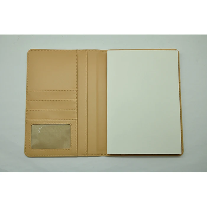 Защитный чехол-книжка a5 из искусственной кожи однотонный Чехол-книжка с 6 папками и тисненым логотипом