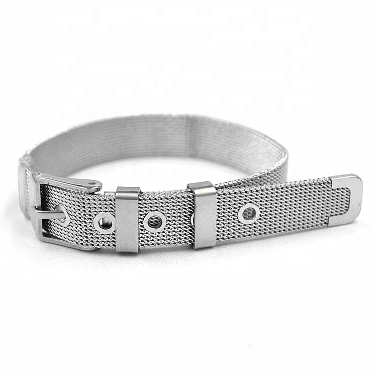 fashion custom stainless steel jewelry bracelet mesh watch band