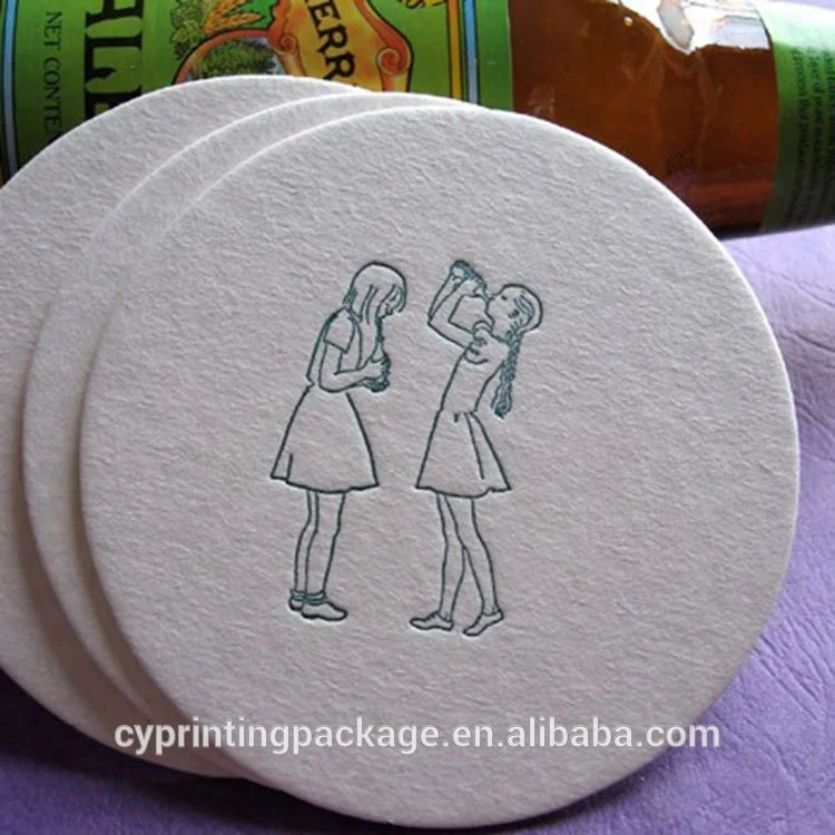 High Quality Hotel Uses Popular Absorbent  Tissue Paper coaster  Disposable coaster