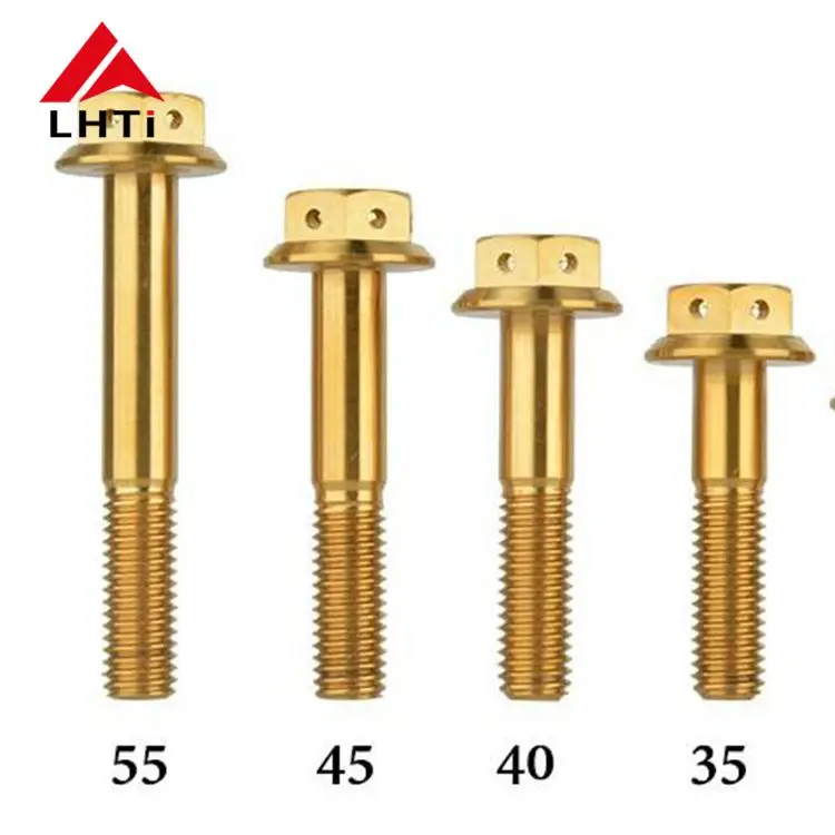 M6 M8 Gr5 TC4 Customized Proti Titanium Bolt Screw for Motorcycle