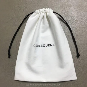 Custom Logo Printed Soft Brushed Cotton Twill Gift Drawstring Packaging ...