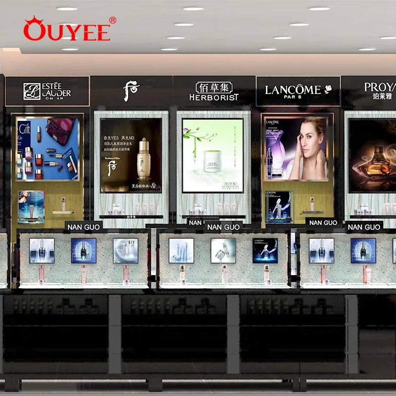 Small Cosmetics Shop Design Store Furnitures for Cosmetic Display