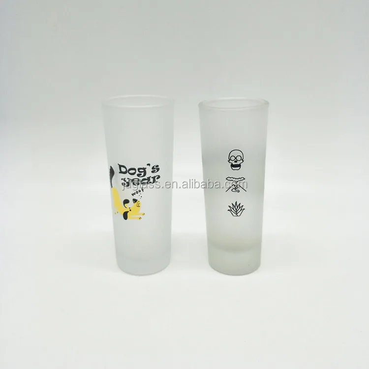 70ml External Frosted Long Stem Shot Glass with Printing logo