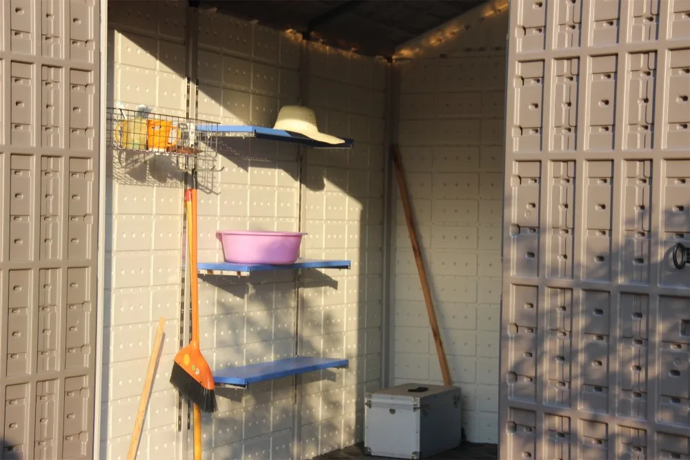 Kinying plastic garden storage shed accessories holder & racks shed