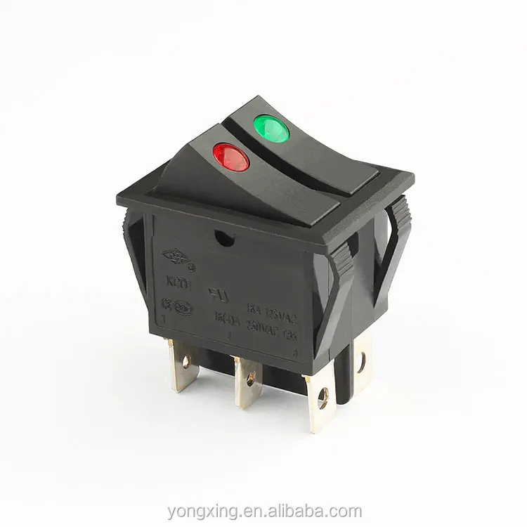 Interruttore a Bilanciere Instabile 16A Nero 250V per impianti elettrici