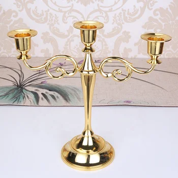Wholesale High Quality 3/ 5-arms Candle Stand Metal Pillar Candle Stick Candle Holder