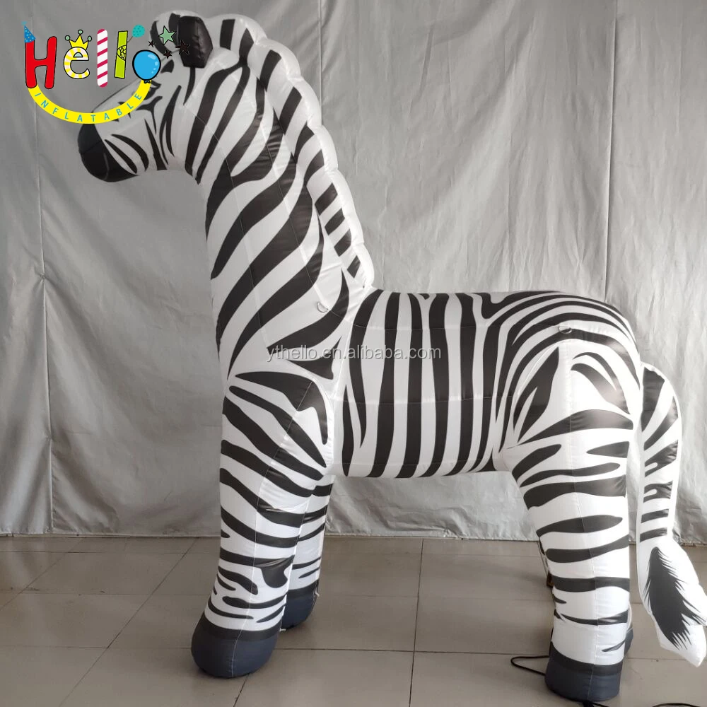 Zoo Inflatable Animal Model Display, Custom Inflatable zebra for Sale