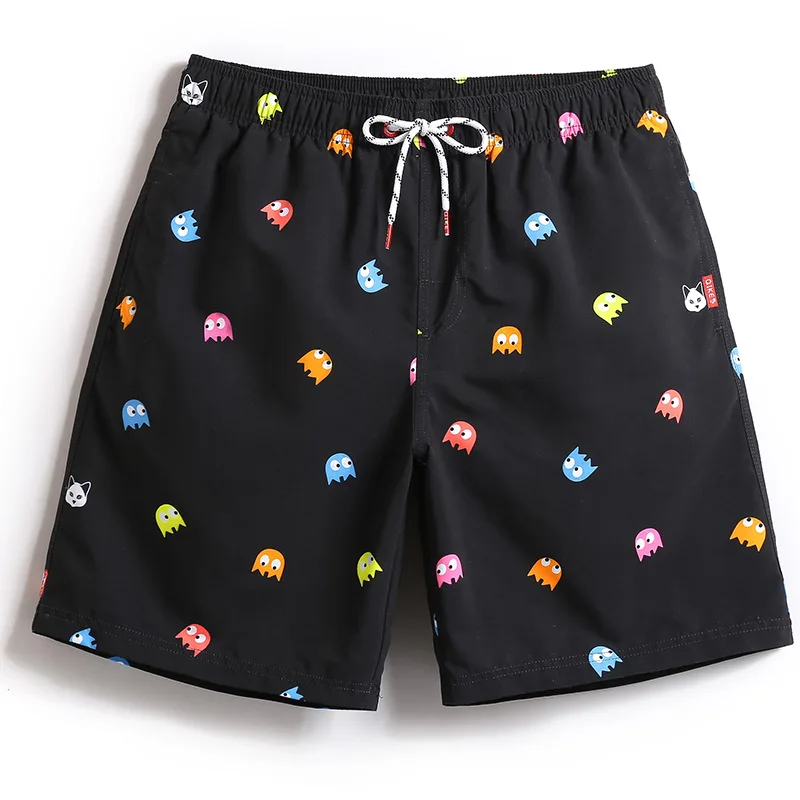 Quick Dry Short Mens Beach Swim Shorts 