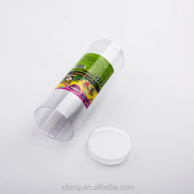 Custom Clear Pvc Cylinder Tube Packaging Box With Lid Transparent Pet ...