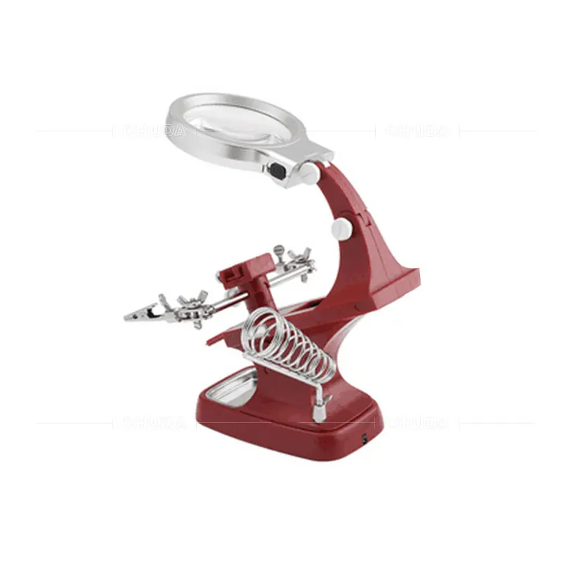 Лупа для часов 75 мм настольная лампа сварочное увеличительное стекло со светодиодной