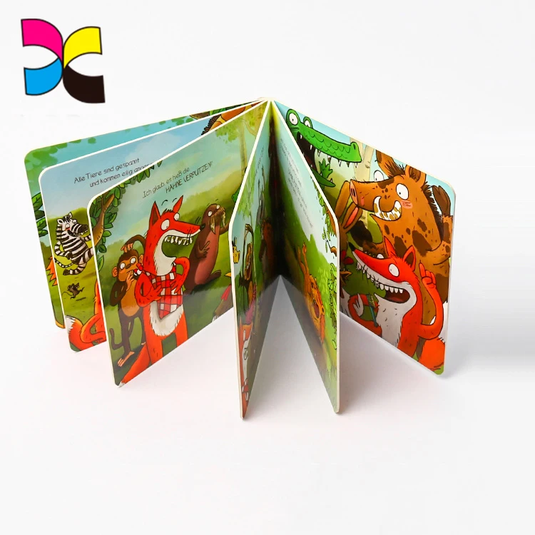 Custom Printed Children Cardboard Board Book Printing On Demand