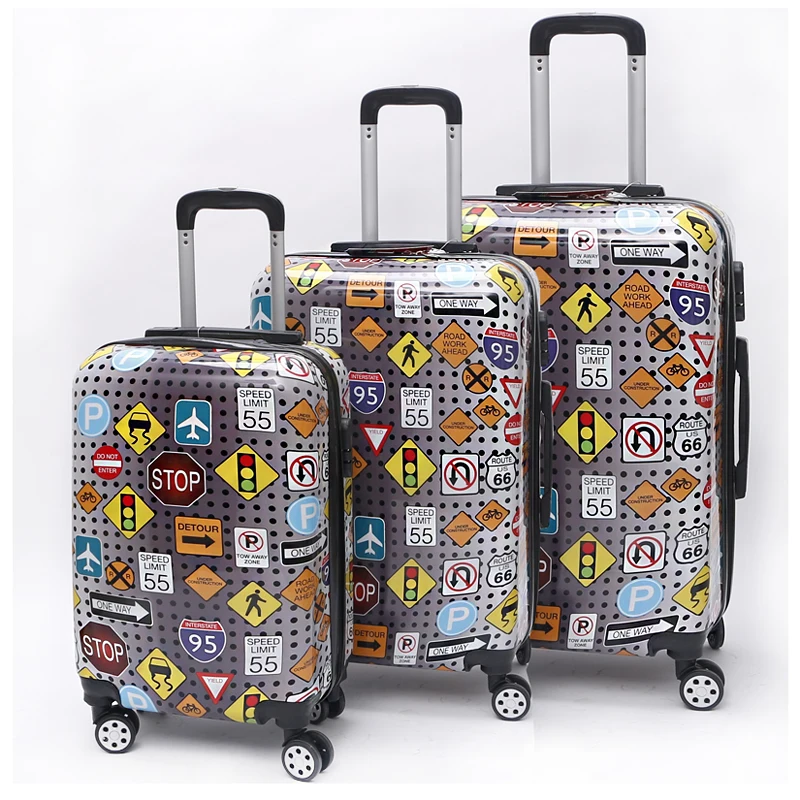 Valigia Rigida A1 Fashion Con Stampa London Landmarks &ndash; 4 Ruote &ndash; Leggera In Policarbonato