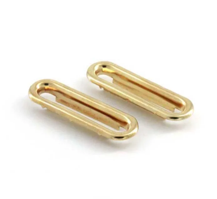 Металлические люверсы овальной формы для одежды и обуви