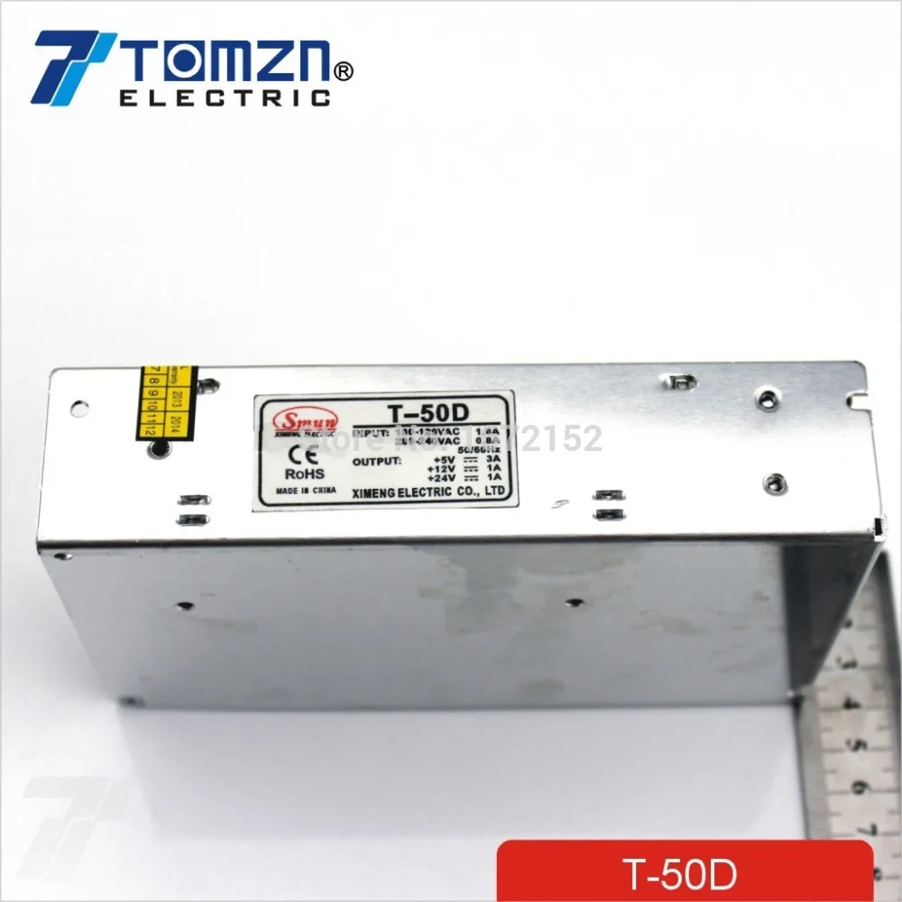 T 50W D Triple Output 5V 12V 24V Switching Power Supply Smps AC to DC