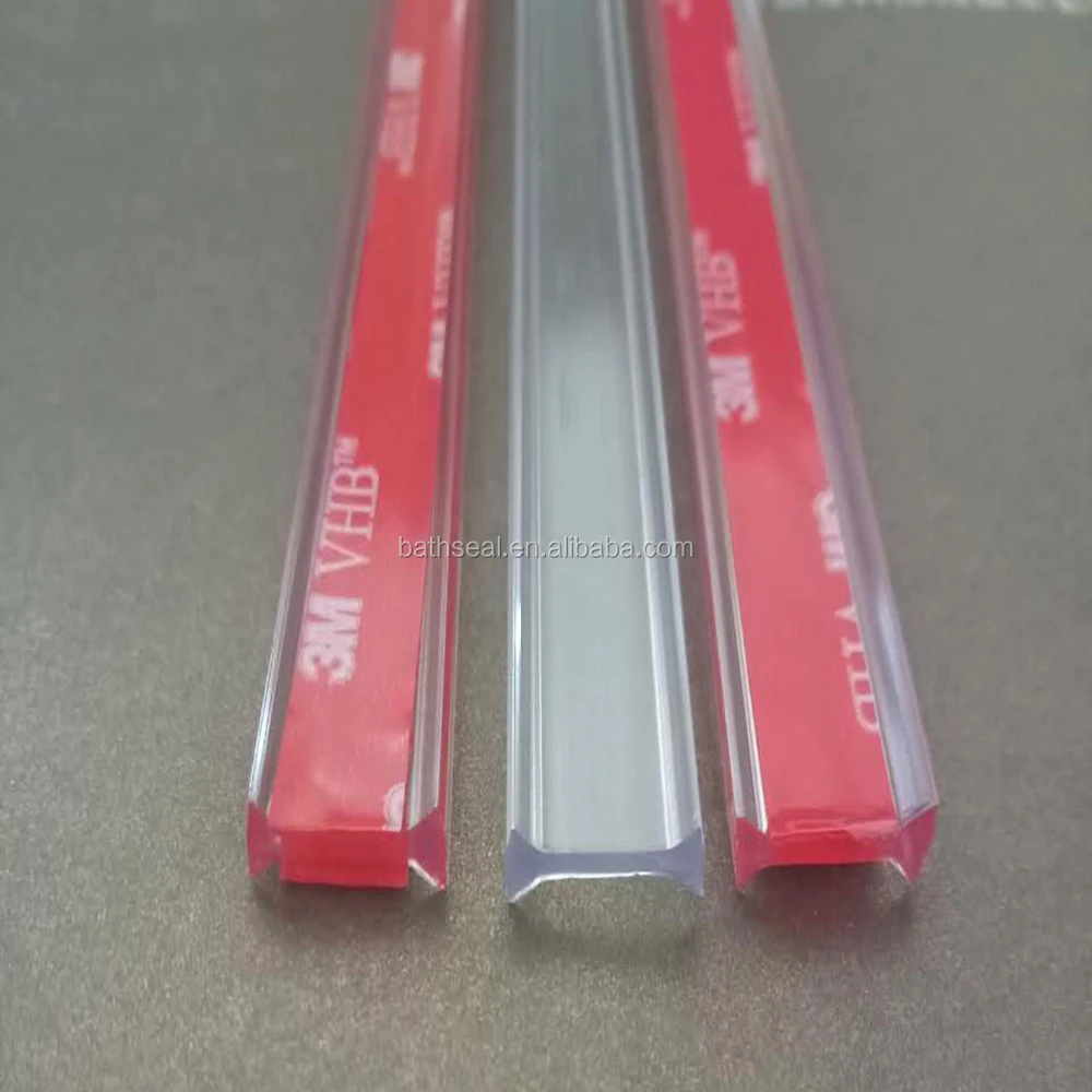 Shower Door L Shape Pvc Seal Adhesive Strip Buy Adhesive Strip