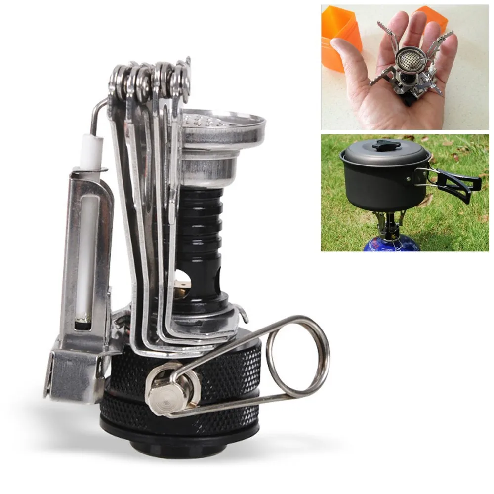 Portable Mini Backpacking Outdoor Gas Butane Propane Canister Camp Stove Burner