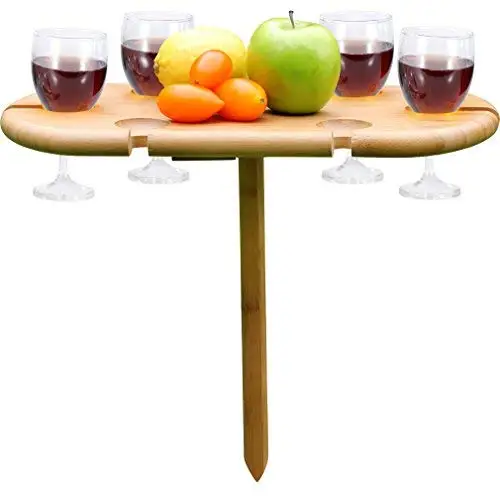 Уличные портативные и складные бамбуковые столы для пикника