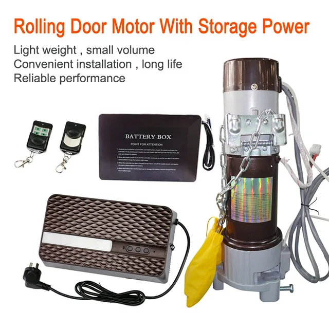 Rolling Central Shutter Door Motor With Storage Power